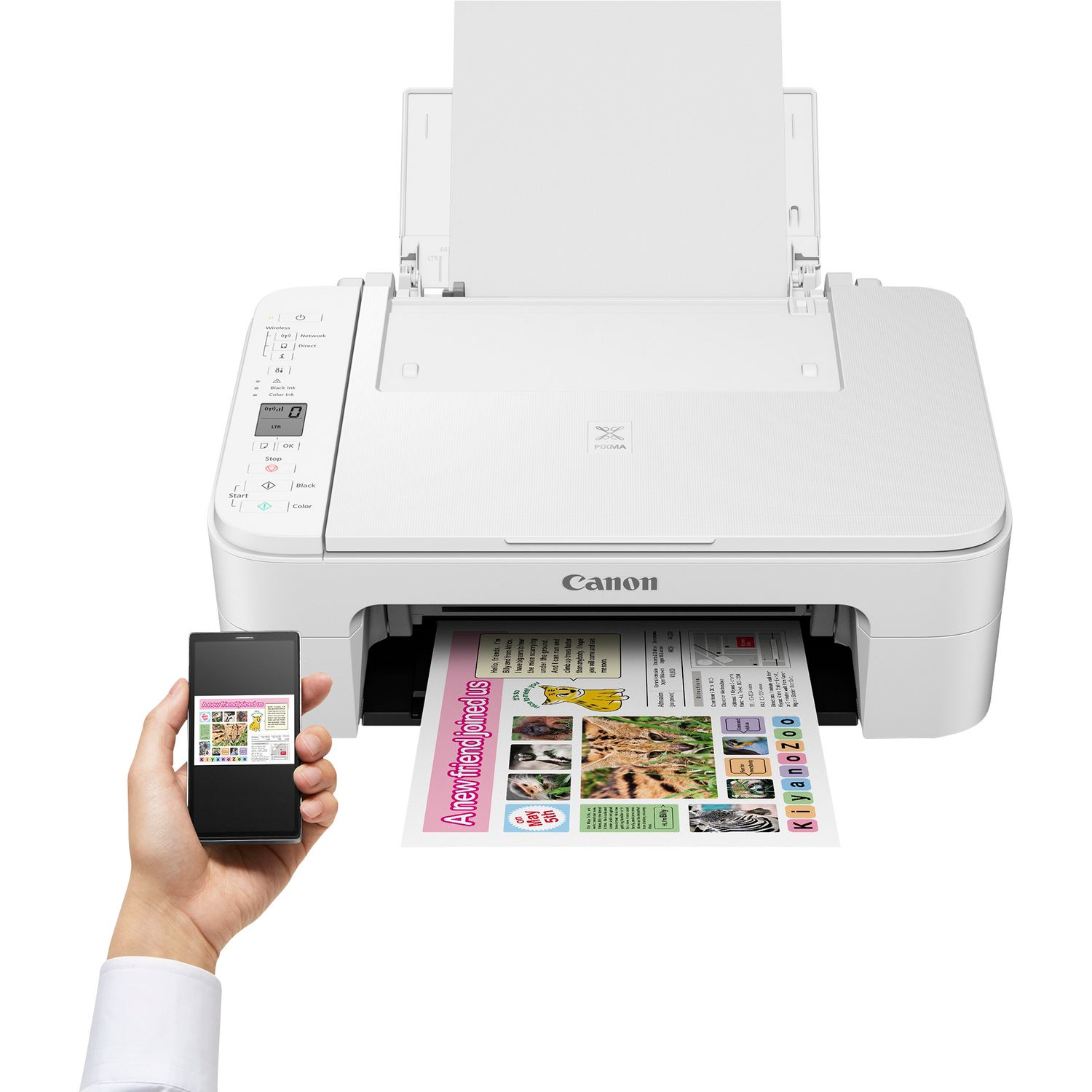 MULTIFUNZIONE INKJET CANON TS3151, 3 IN 1, WIFI/USB 2.0, FORMATO A4, QUADRICOMIA CON DUE CARTUCCE, RISOLUZIONE DI STAMPA 4800X600 DPI